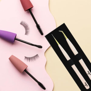 eyelash tweezer 2 pieces sets