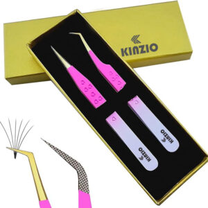 Eyelash tweezers 2 pieces sets