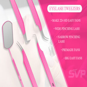 eyelash tweezer with mirrors